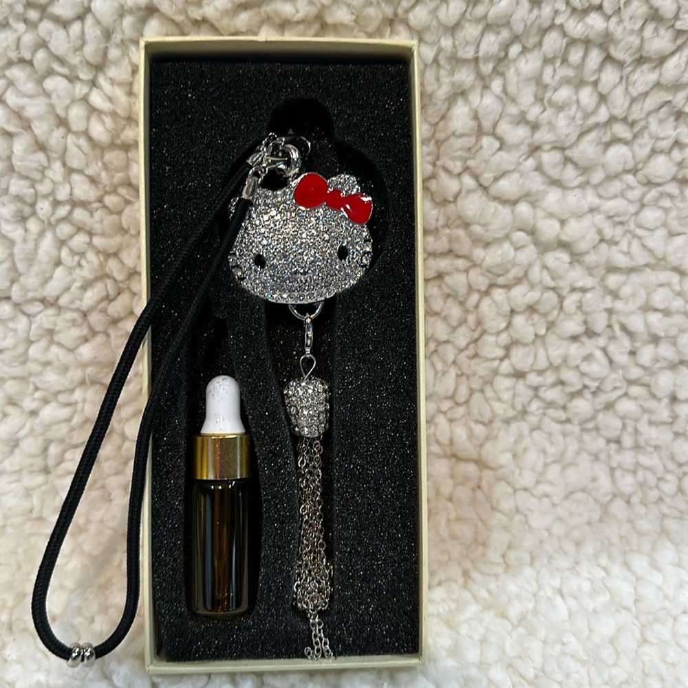 Hello Kitty inspired Rearview Mirror Fragrance Charm